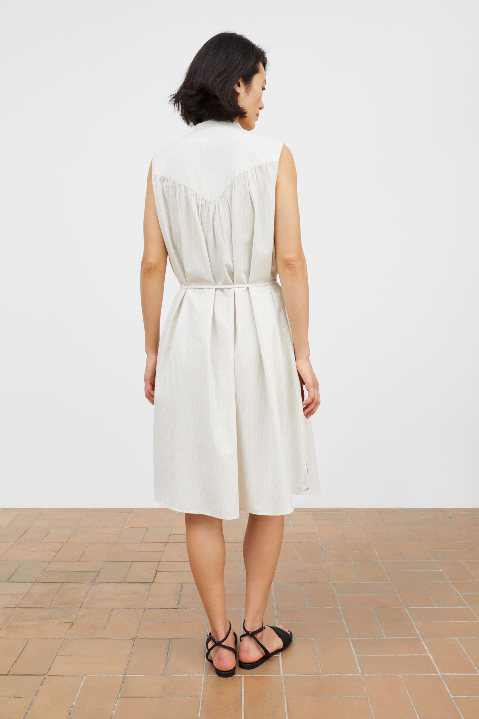 Skall Studio Louise dress Dress Light blue/White stripe